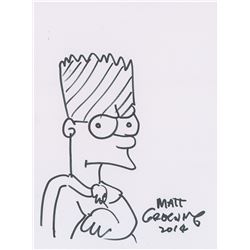 Matt Groening Signed Sketch