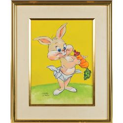 Chuck Jones Original Oil Painting of Baby Bugs Bunny