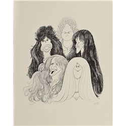 Al Hirschfeld Signed Aerosmith Print