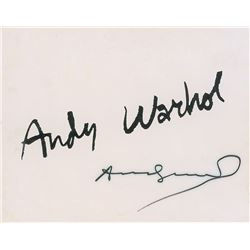 Andy Warhol Signed Program Cover