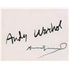 Image 1 : Andy Warhol Signed Program Cover