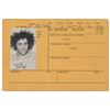 Image 1 : Abbie Hoffman 1969 Criminal Card