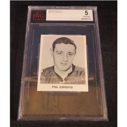 1965-66 Coca-Cola Phil Esposito Beckett Graded 5