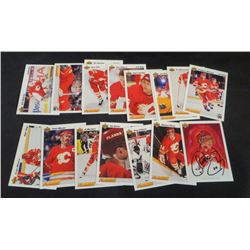 Lot Of 17 Calgary Flames Cards With Theo Fleury