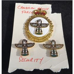 Canadian Armed Forces Security Clip & Pins Set