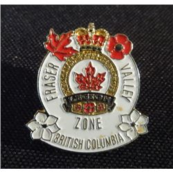 Fraser Valley BC Legion Collector Pin