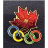 Image 1 : Maple Leaf & Olympic Rings Collector Pin