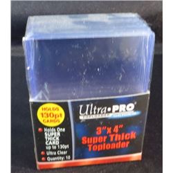 Ultra Pro 3"x4" Super Thick 130pt Top Loaders