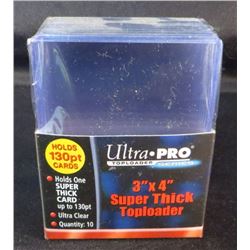 Ultra Pro 3"x4" Super Thick 130pt Top Loaders
