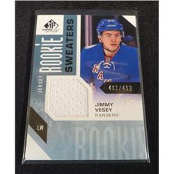 16-17 SP Game Used Rookie Sweaters Jimmy Vesey