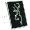 Image 1 : BROWNING HITCH COVER W/ BUCKMARK BLACK/SILVER METAL<