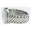 Image 6 : Rolex Mens Stainless Steel Dark Rhodium String Diamond Datejust Wristwatch