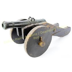 19th century cast bronze signal cannon