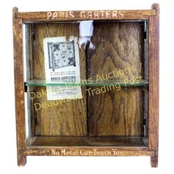 Antique Paris Garters display case