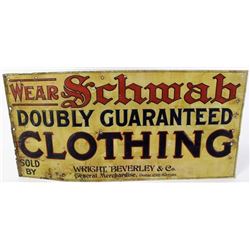 Rare tin advertising sign for Dodge City Kansas