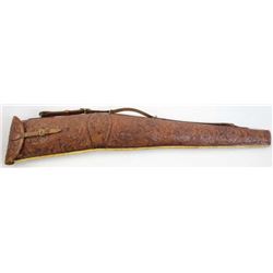 Large leather rifle scabbard or case