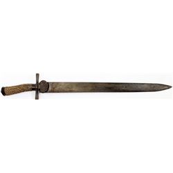 19th C. German hunting cutlass