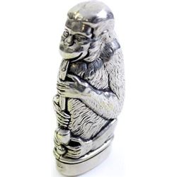 Late Victorian monkey match safe