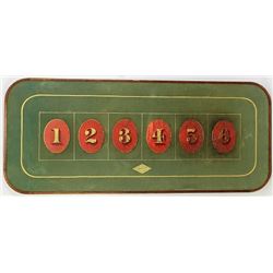 Antique gambling layout board