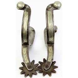 Colorado prison double mounted inlaid spurs