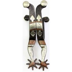 No. 8 double mounted lady leg spurs