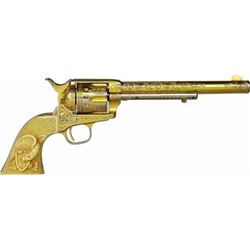 Colt SA .45 cal. SN 15XXX revolver gold plated