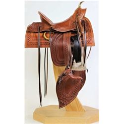 Outstanding half scale miniature saddle