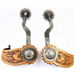 Nicely accomplished lady leg spurs