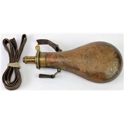 Fine James Dixon peace flask 1853-1858