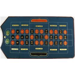 WM. Ellis traveling roulette layout board