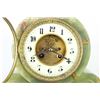 Image 2 : C. 1890s green onyx 3 piece garniture clock set