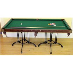 Small antique Burrows pool table