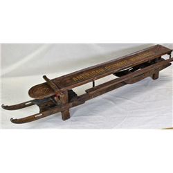 Antique primitive bobsled