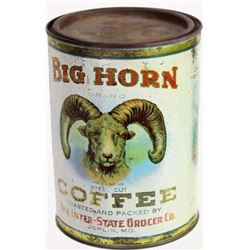 Hard to find Big Horn Coffee tin