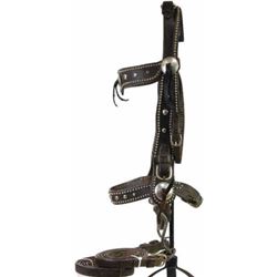 A. Fink North Platte Neb. marked wide cheek bridle