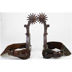 Large early California style spurs