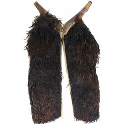 Unmarked black woolie chaps