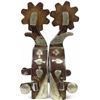 Image 1 : Large double mounted spurs stamped Overton