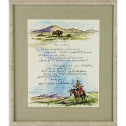 Illustrated letter by Jack Hines