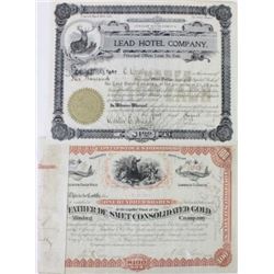 Collection of 2 South Dakota stock certificates