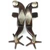 Image 1 : KB & P stamped double mounted spurs