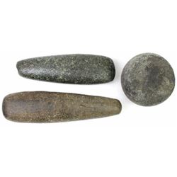 Collection of 3 stone artifacts