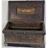 Image 1 : Early wood carpenters trunk with interior trays