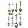 Image 1 : Collection 9 antique souvenir spoons