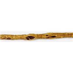 Frank  Boomer  Glover brand carved walking stick