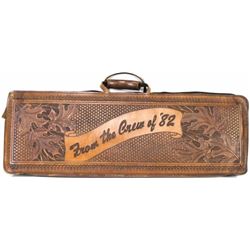 Leather rifle or shotgun take down case