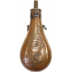 U.S. Model 1850 peace flask maker marked Batty