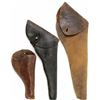 Image 1 : Collection of 3 leather holsters