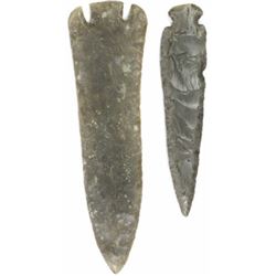 Collection of 2 large stone points