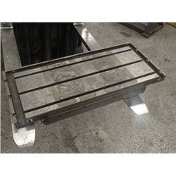 Steel 3 Slot Milling Table, Overall: 34" x 15" x 6.5"